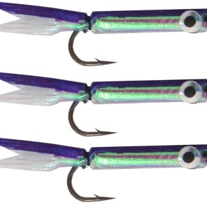 Silver Minnow Lure purple 3 Stück 4,5cm Forellenköder