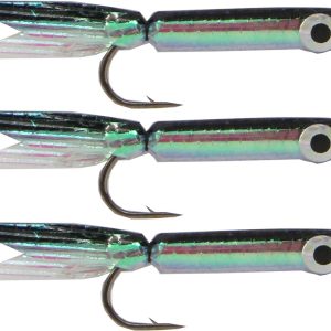 Silver Minnow Lure schwarz 3 Stück 4,5cm Forellenköder