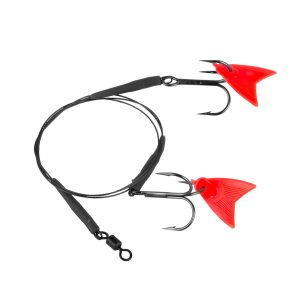 Skeater Deadbait Piketrace 7X7 – Stahlvorfach mit Drillingshaken