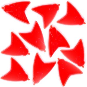 Skeater Bait Fins UV Red – 10 künstliche Fischflossen