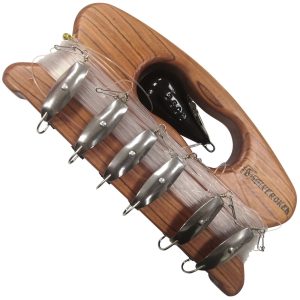 Solvkroken Fiskeharpa aus Holz Makrele – Makrelenhaken