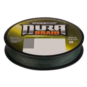 SpiderWire DuraBraid Moss Green – 135m geflochtene Angelschnur