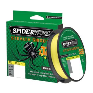 SpiderWire Stealth® Smooth 12 Braid Hi-Vis Yellow – 150m geflochtene Angelschnur