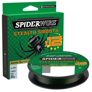 SpiderWire Stealth® Smooth 12 Braid Moss Green – 150m geflochtene Angelschnur