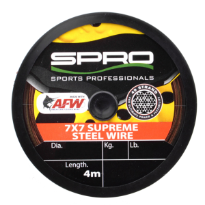 Spro 7×7 Supreme AFW Steel Wire – 4m Stahlvorfach