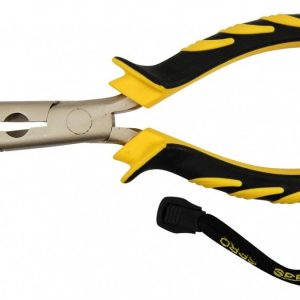 Spro Angelzange – Lange Spitzzange 23cm gebogen (Lösezange, Cutter, Klemmhülsenzange)