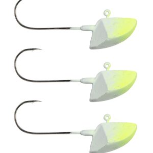 Spro Erie Jighead Gripper Jig 22 gelb/weiß – 3 Erie Jighaken