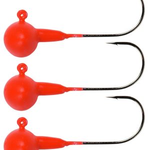 Spro Football Gripper Jig 90 rot – 3 Jighaken Gamakatsu