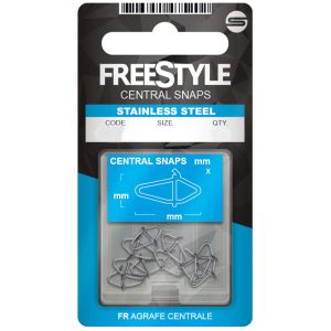Spro Freestyle Reload Stainless Central Snap – 10 Angelwirbel