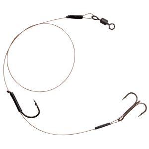 Spro HD Baitfish Rig 30cm Stahlvorfach 7×7 mit Drilling + Einzelhaken