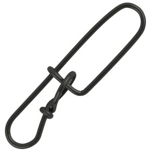 Spro Matt Black Double Insurance Lock Snap – Sicherheits Einhänger