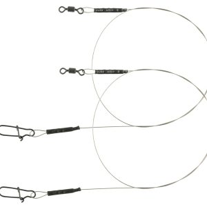 Spro Matt Black Leader 1×19 – 2 Stahlvorfächer