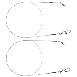 Spro Matt Black Leader 7×7 Wire – 2 Stahlvorfächer