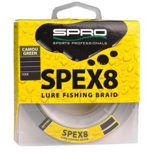 Spro Spex8 Braid Camo Green – 150m geflochtene Raubfischschnur