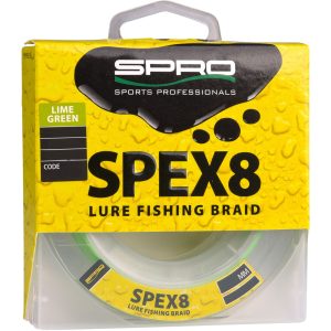Spro Spex8 Braid Lime Green – 150m geflochtene Angelschnur