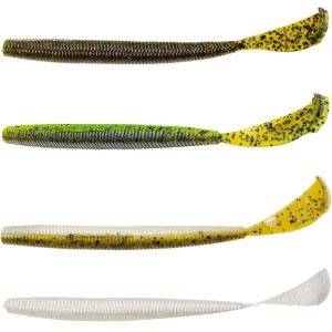 Strike King Rage Cut-R Worm 15cm – 7 Gummiwürmer
