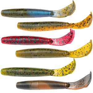 Strike King Rage Ned Cut-R Worm 7,5cm – 9 Gummiwürmer