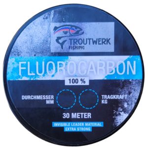 Troutwerk Fluorocarbon – 30m Fluorocarbonschnur