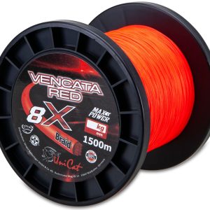 Uni Cat 0,50mm 48kg Vencata Red Line 8X – 1500m Welsschnur