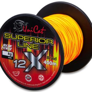 Uni Cat Superior Line Braid 12X – 400m geflochtene Angelschnur