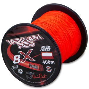 Uni Cat Vencata Red Line 8X – 400m geflochtene Welsschnur
