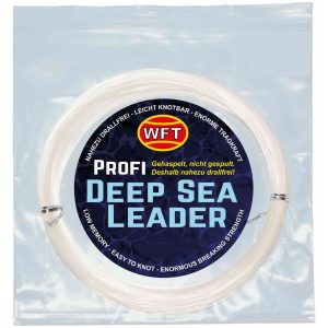 WFT KG Mono Deep Sea Leader clear 72KG 1,00mm – 50m Meeresvorfach