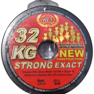 WFT KG STRONG EXACT geflochtene Schnur 480m 0,22mm 32kg