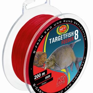 WFT TF8 Feeder Blood red 0,09mm 200m 6Kg – Geflochtene Angelschnur