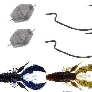 Westin Chebu Rig Crecraw R 'N R – 2 Gummikrebse im Set