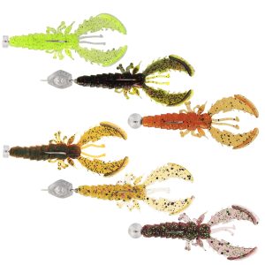 Westin Crecraw Slim R 'N R 5.5cm – 3 montierte Gummifische im Set