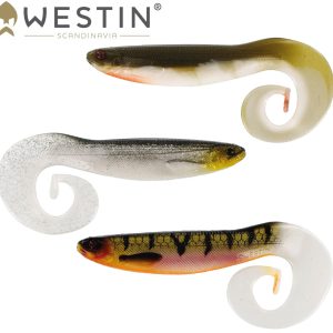Westin Curl Teez Clear Water Mix 7cm 3,5g – 3 Gummifische