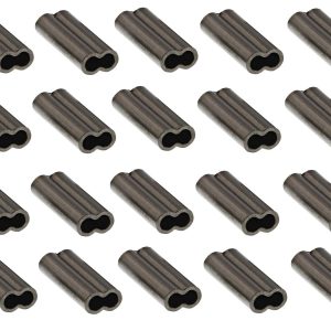 Westin Double Wire Crimp Black Nickel – 20 Klemmhülsen