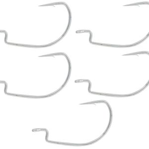 Westin Magic Minnow Weedless Jig Widegap Hook Silver – 5 Offsethaken