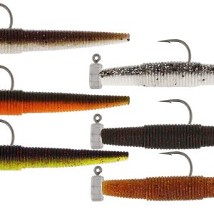 Westin Ned Worm R 'N R 7cm #2 2.5G – 3 Gummiköder mit Jighaken