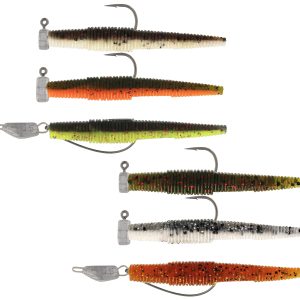 Westin Ned Worm Slim R 'N R 5.5cm – 3 montierte Gummiköder