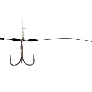 Westin Pro Stinger 1×7 Double 15cm Gr. 2/0 40,8kg  – 2 Angsthaken mit 2 Drillingen