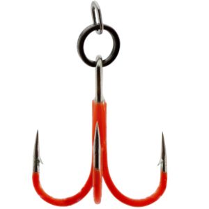 Westin Rigged Seatrout Treble Hooks UV Orange – 4 Drillinge