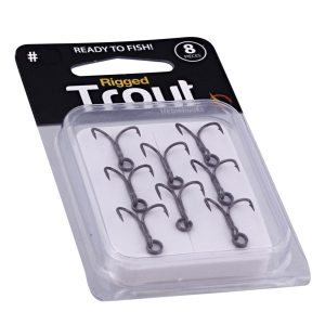 Westin Rigged Trout Treble Hooks Black – 8 Drillingshaken