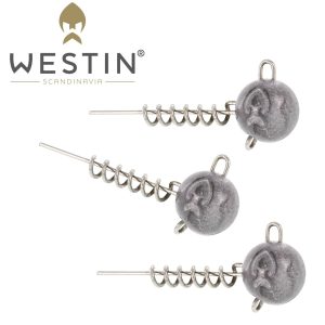 Westin ScrewIn Natural – 3 Jigköpfe mit Schraubkopf