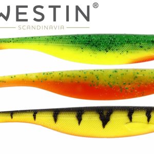 Westin Shadteez Slim 10cm 6g Dark Water Mix Set – 3 Gummifische