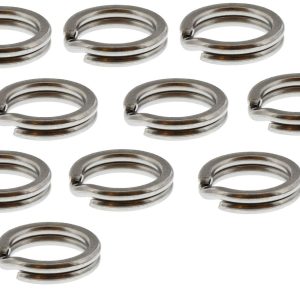 Westin Splitring Black Nickel – 10 Sprengringe
