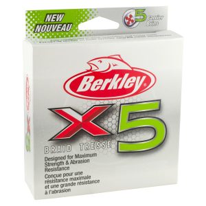 Berkley X5 Braid Low-Vis-Green – 300m geflochtene Angelschnur