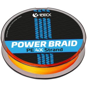 Zeck Predator 4x Powerbraid Orange – 150m geflochtene Angelschnur