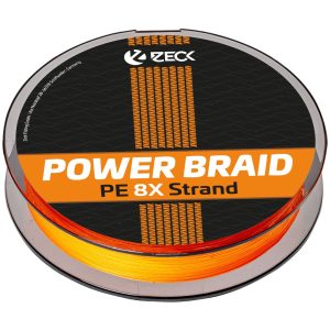 Zeck Predator Powerbraid 8x Orange – 150m geflochtene Angelschnur