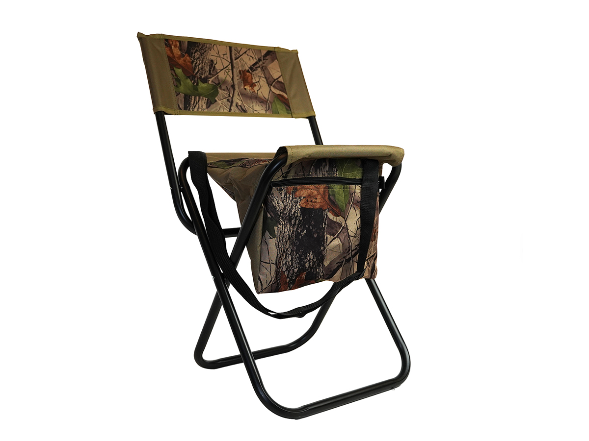 Eurocatch Klappstuhl mit Ruckenlehne – Camouflage