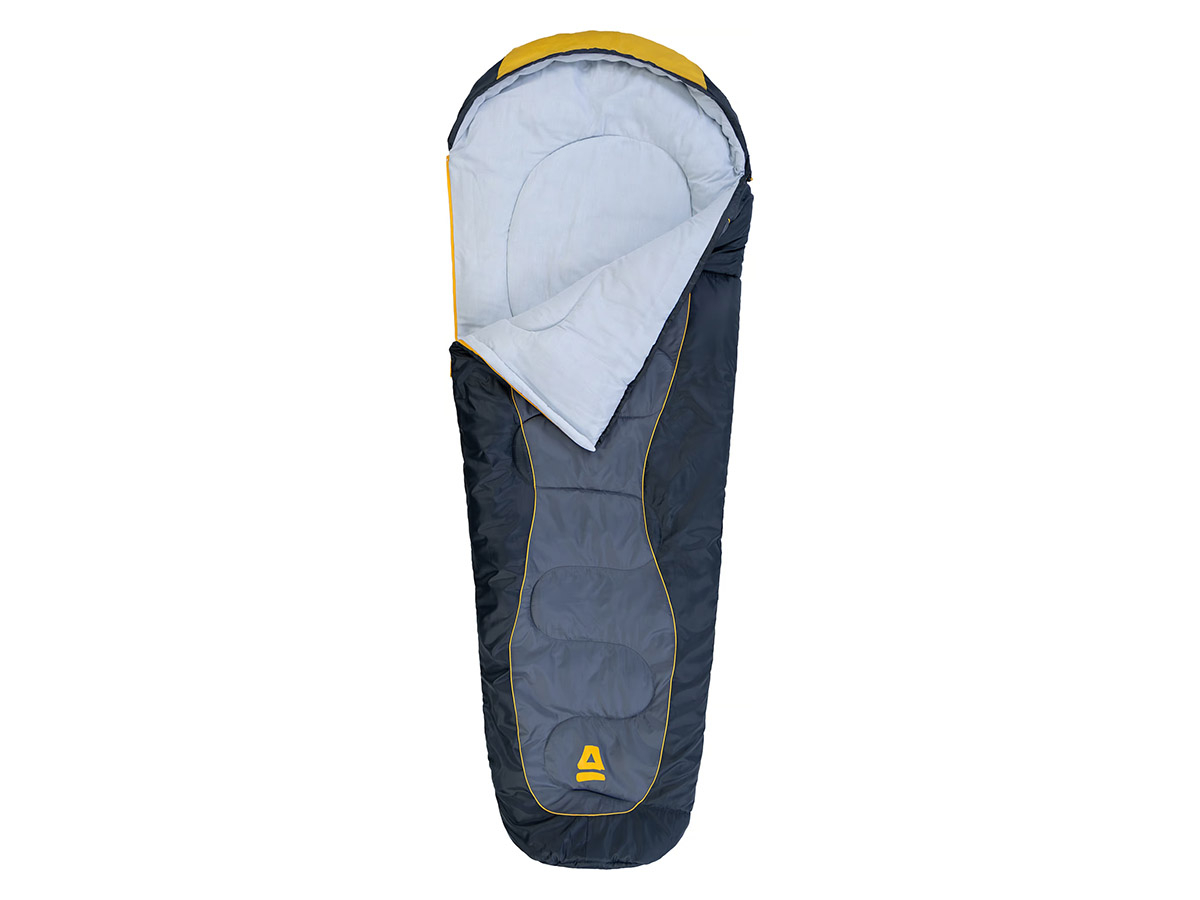 Abbey Camp Berlin Mumienschlafsack – Grey/Yellow