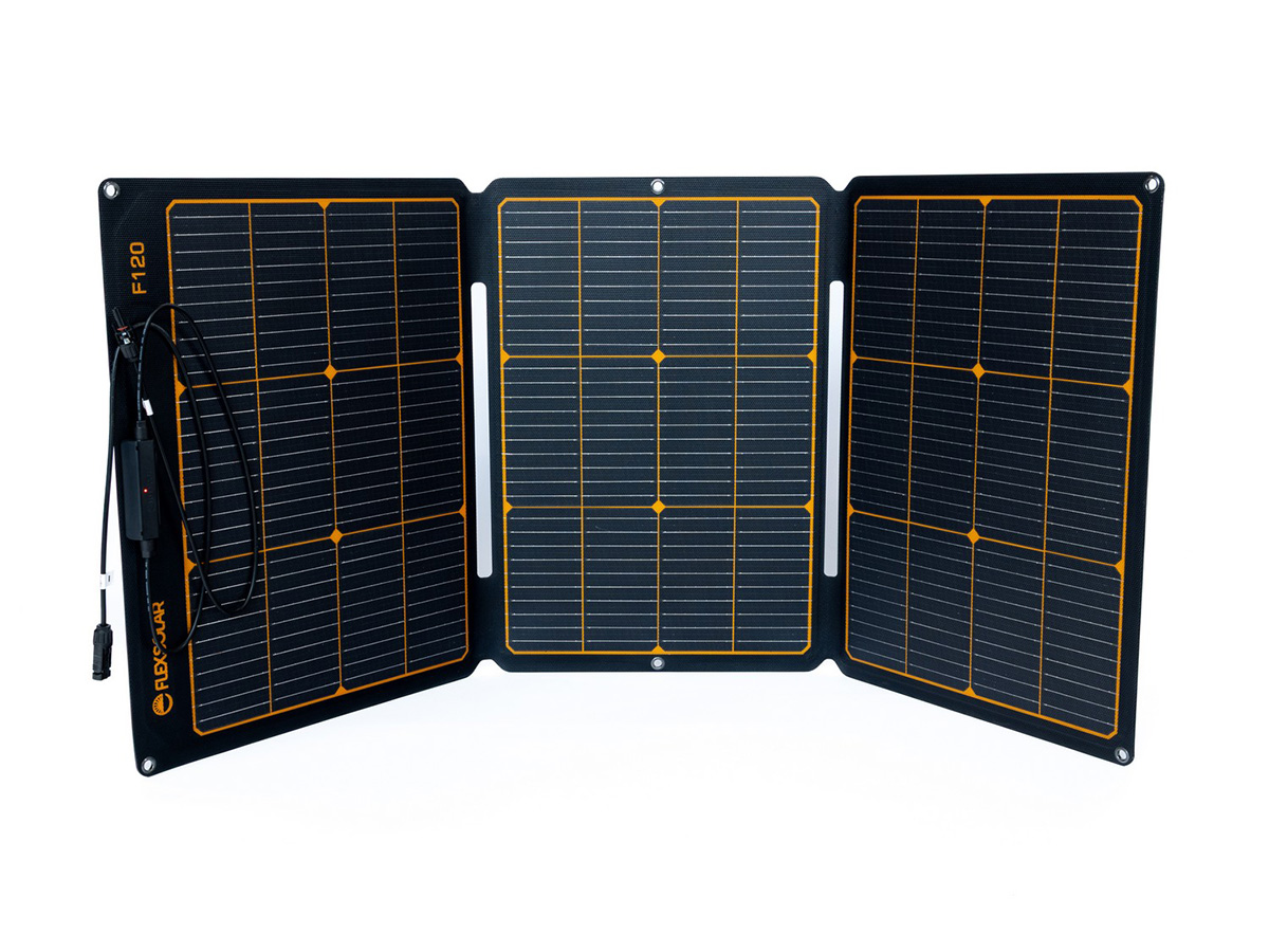 Flexsolar f120 tragbares solarpanel