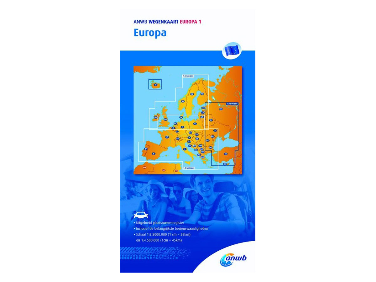 ANWB Europa 1 Straßenkarte