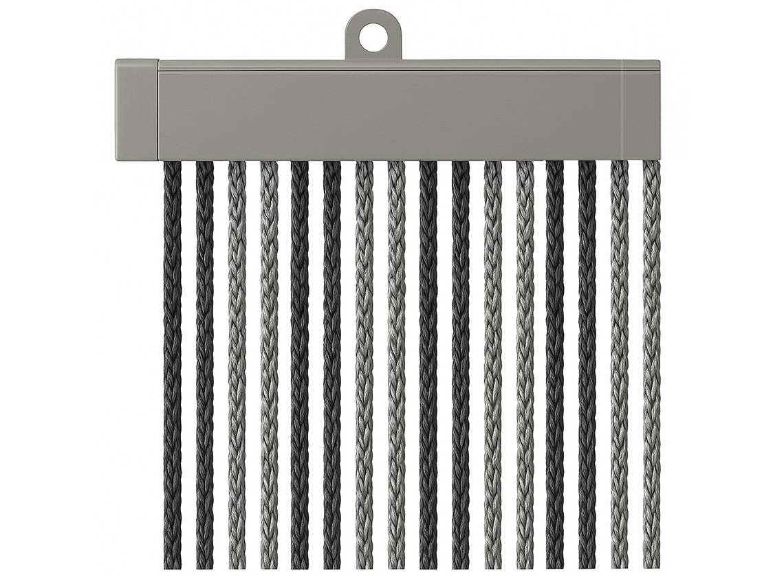Arisol Kordelvorhang 190 x 60 – Anthracite/Grey