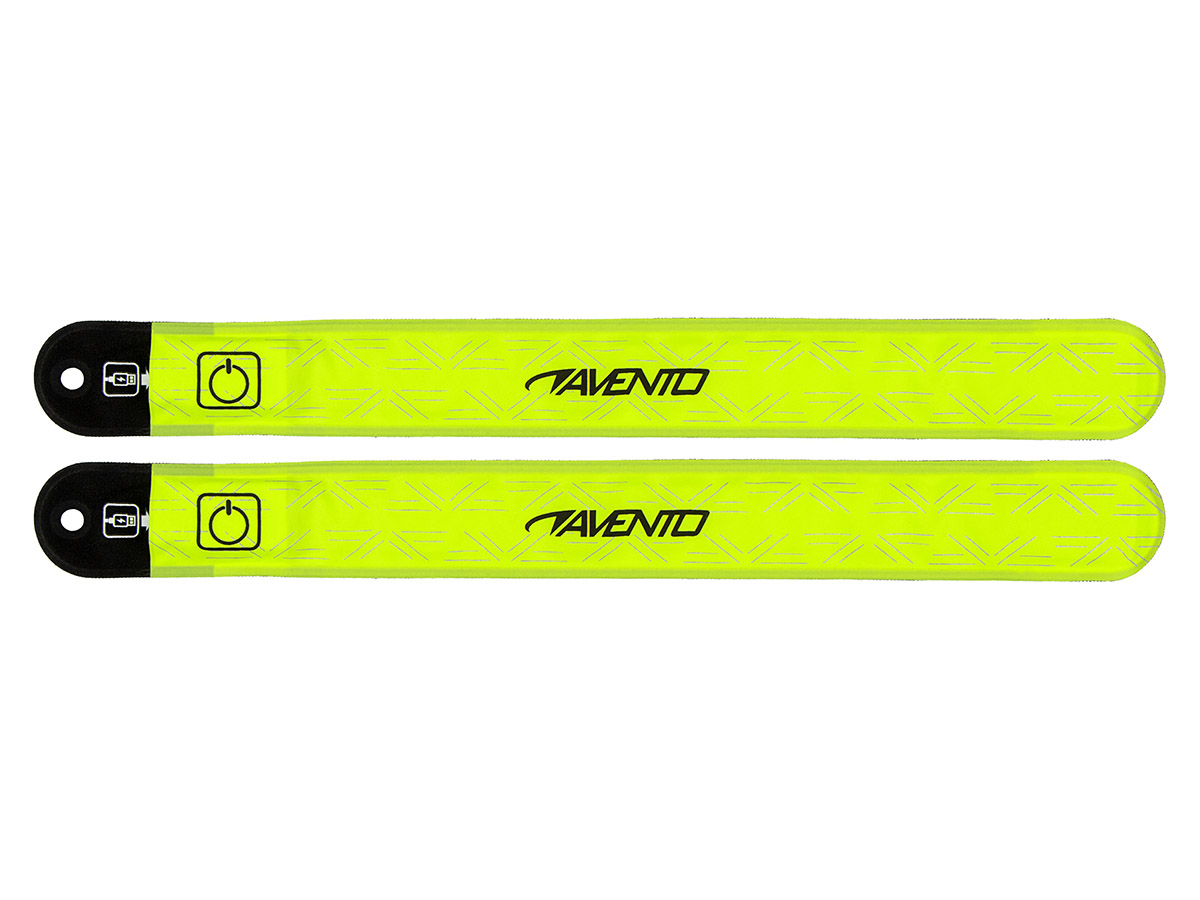 Avento reflektierende Slap-On LED Armbänder